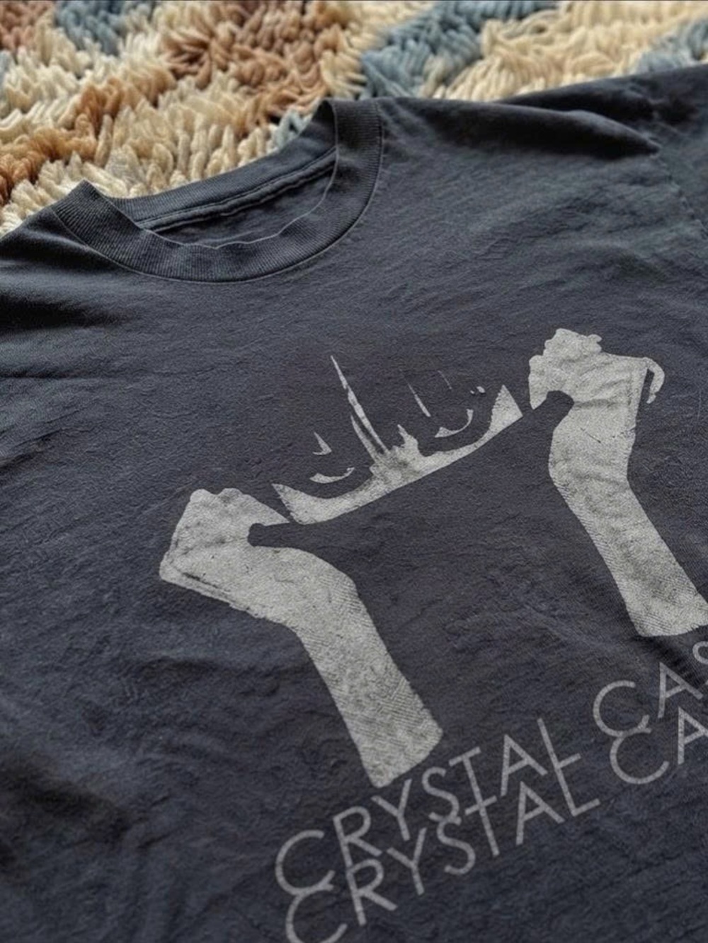 Black Crystal Castles Graphic Short Sleeve Tee - Picture 2 of 3